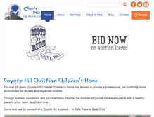 Tablet Screenshot of coyotehill.org